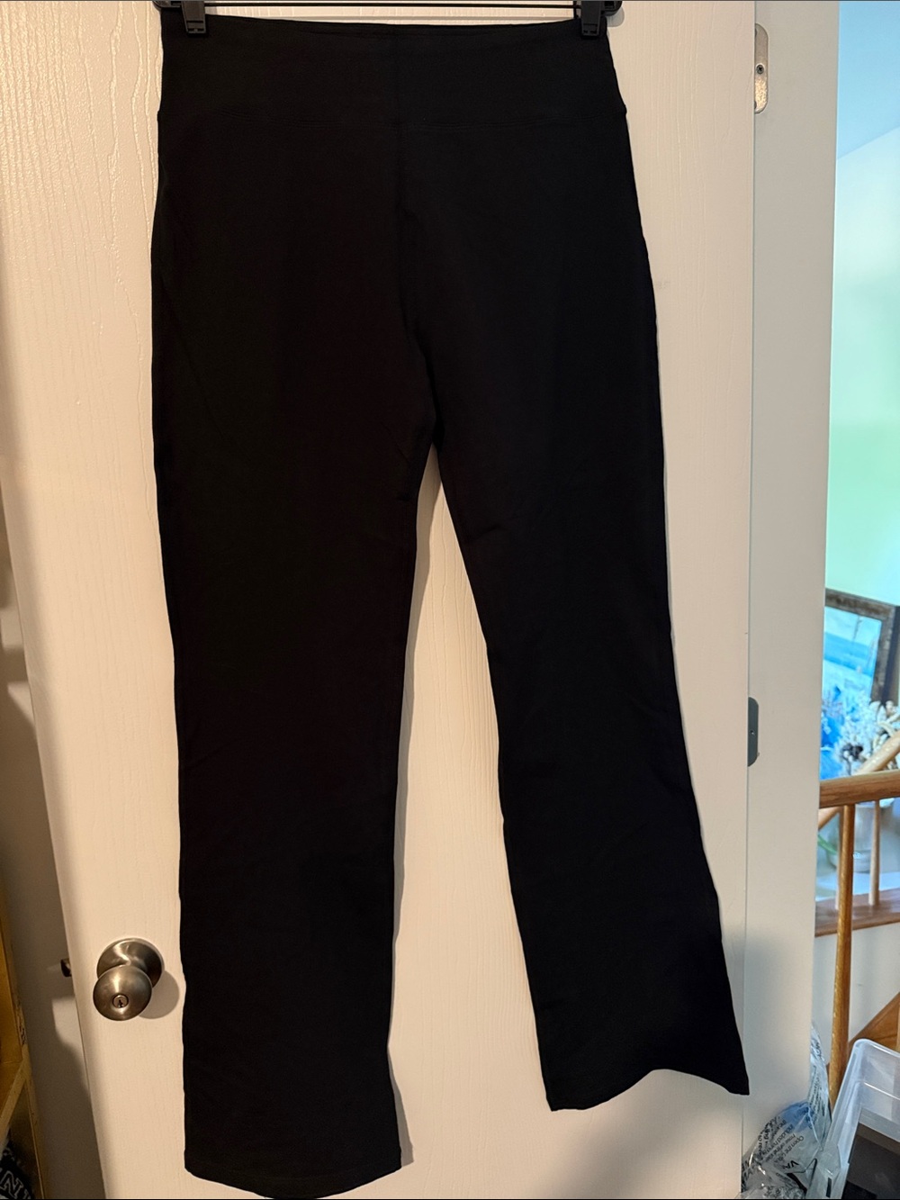 Black Stretch Bootcut Pants